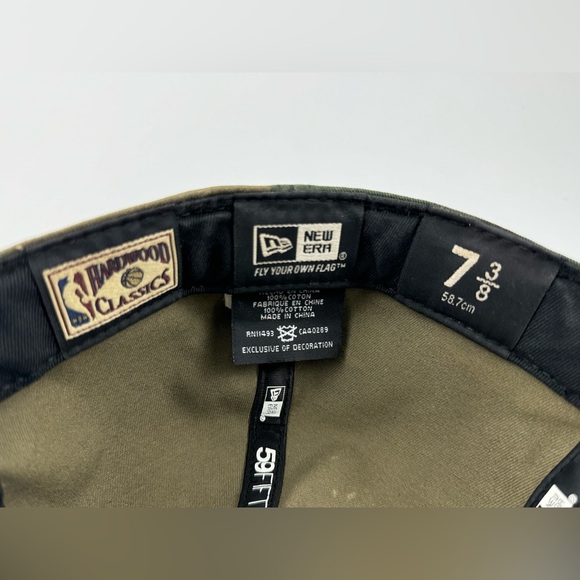 New Era Chicago Bulls Windy City Hardwood Classics NBA Camo Basketball Cap 7 3/8 - Picture 10 of 11
